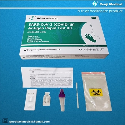 Renji Medical Antijen Hızlı Test Kiti, Nazal Swab Igm Hızlı Test Kaseti SGS sertifikası