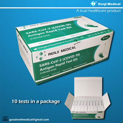 Renji Rapid SARS-COV-2(COVID 19)Antijen Hızlı Test Kiti (Kolloidal Altın)