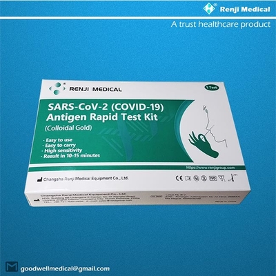 Renji Rapid SARS-COV-2(COVID 19)Antijen Hızlı Test Kiti (Kolloidal Altın)