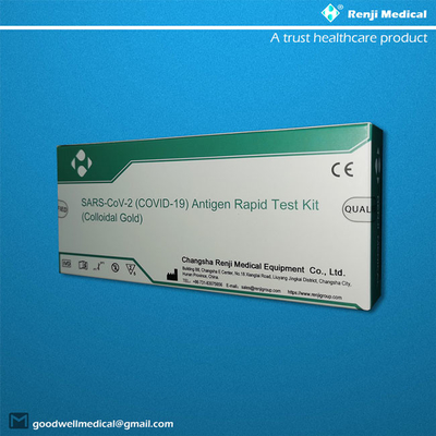 Kolloidal Altın Antijen Hızlı Test Kiti, Nazal Swab Sars-Cov-2 Ag Test Kiti