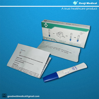 Omicron Rapid COVID 19 Test Kiti, Kolloidal Altın Kendi Kendine Covid Ev Testi