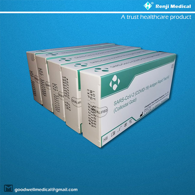 Nazal Swab ISO13485 Sertifikalı Renji Medical Home Hızlı Antijen Test Kiti