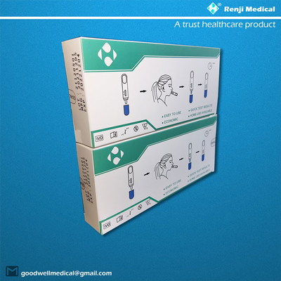 Nazal Swab ISO13485 Sertifikalı Renji Medical Home Hızlı Antijen Test Kiti