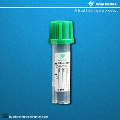 Yeni doğan bebekler için PP Mikro Kan Alma Tüpü 0.25ml/0.5ml